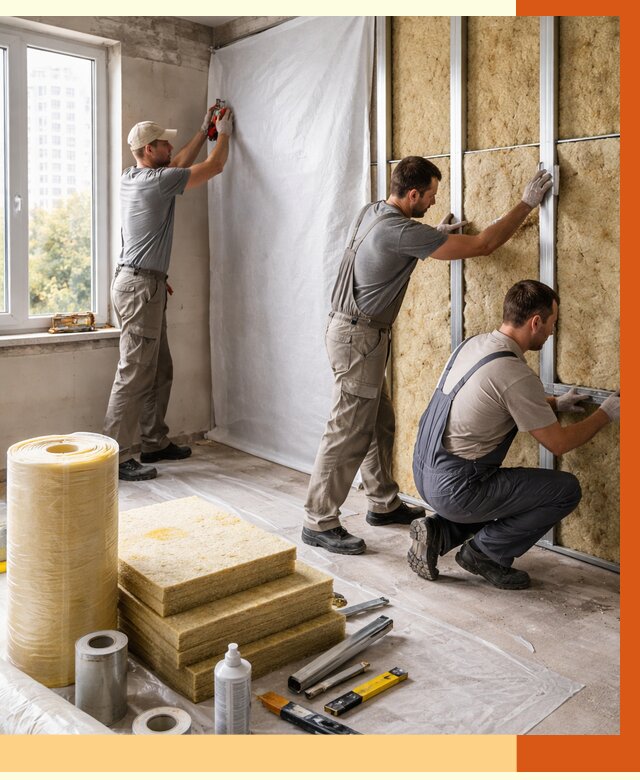 Утепление квартиры в Комсомольске-на-Амуре от 4592 руб/м2 — утеплить квартиру изнутри и снаружи | ТепломастерКмс