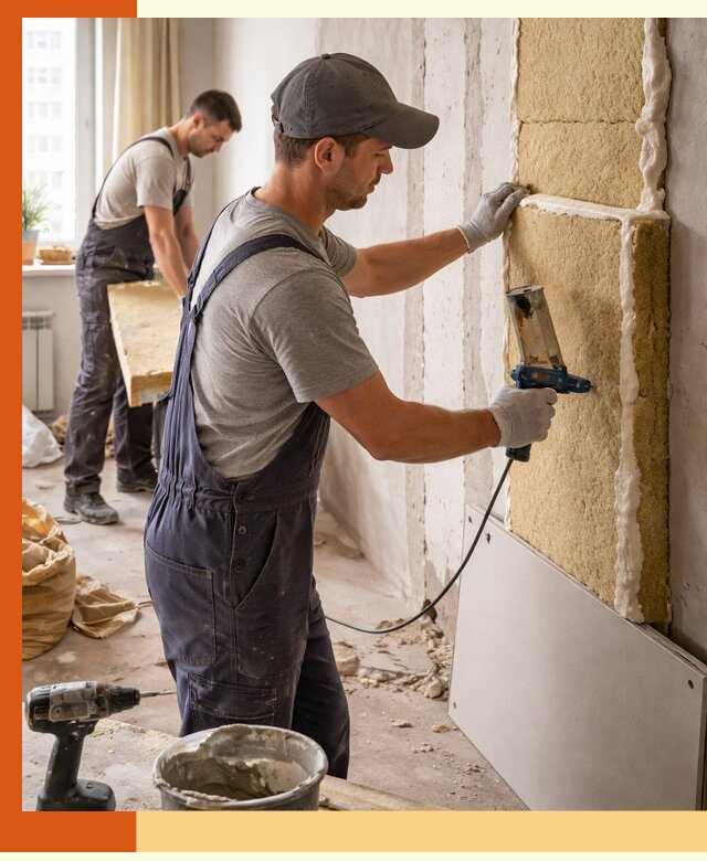 Утепление стен изнутри в Комсомольске-на-Амуре — качественно и эффективно