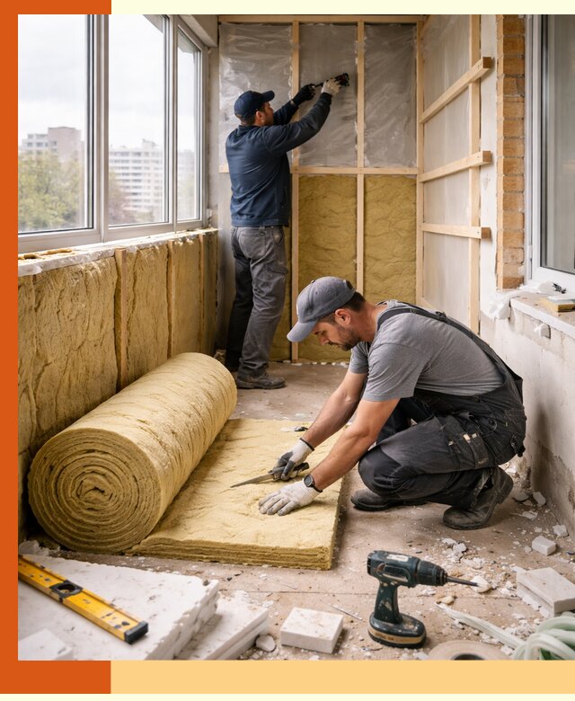 Утепление балкона под ключ в Комсомольске-на-Амуре качественно и быстро