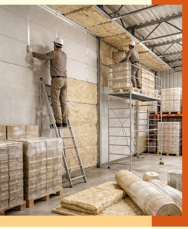 Утепление склада готовой продукции в Комсомольске-на-Амуре от 1990 руб./м2 — комплексно | ТепломастерКмс