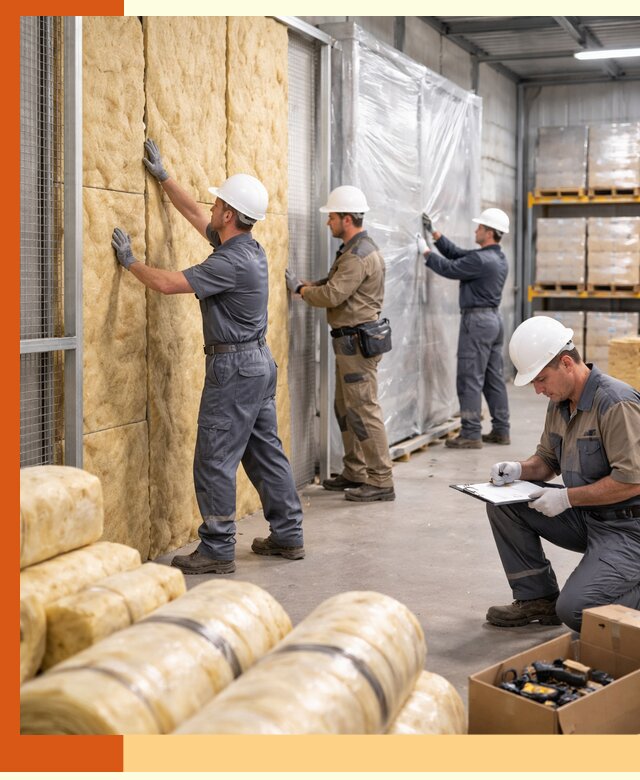 Утепление склада готовой продукции в Комсомольске-на-Амуре качественно и быстро