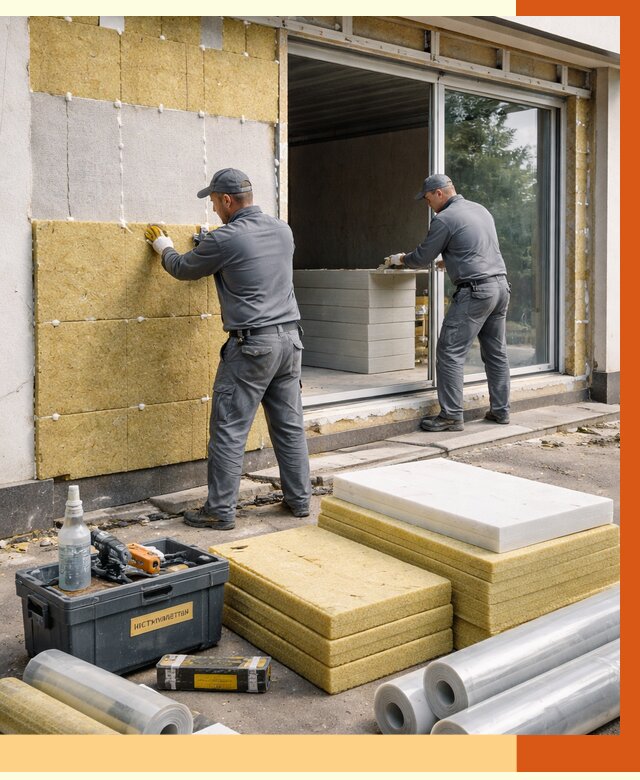 Утепление торгового павильона в Комсомольске-на-Амуре от 14796 руб./м² под ключ | ТепломастерКмс