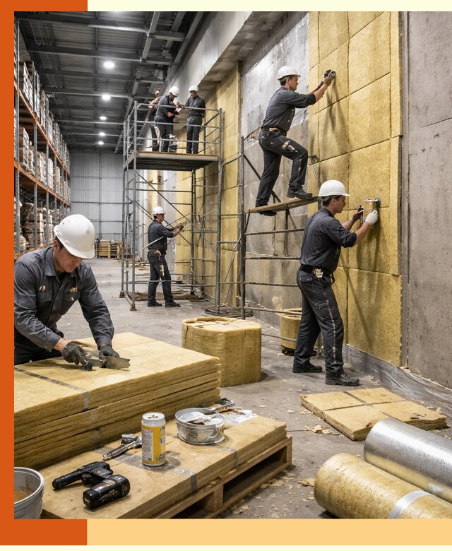 Утепление логистического центра в Комсомольске-на-Амуре качественно и экономично