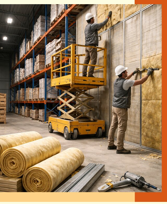 Утепление торгового склада в Комсомольске-на-Амуре от 3265 руб/м2 — комплексно и под ключ | ТепломастерКмс