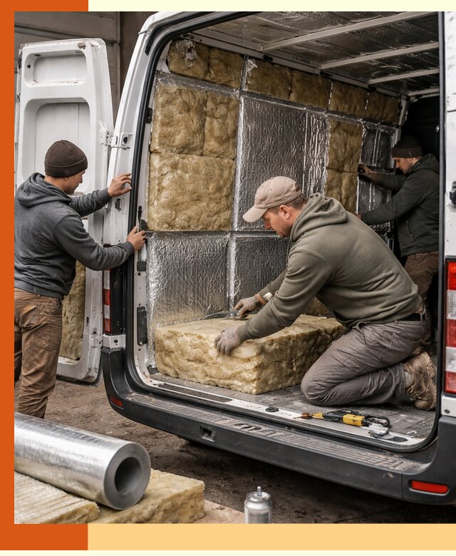 Утепление фургона в Комсомольске-на-Амуре: профессиональная теплоизоляция и шумоизоляция