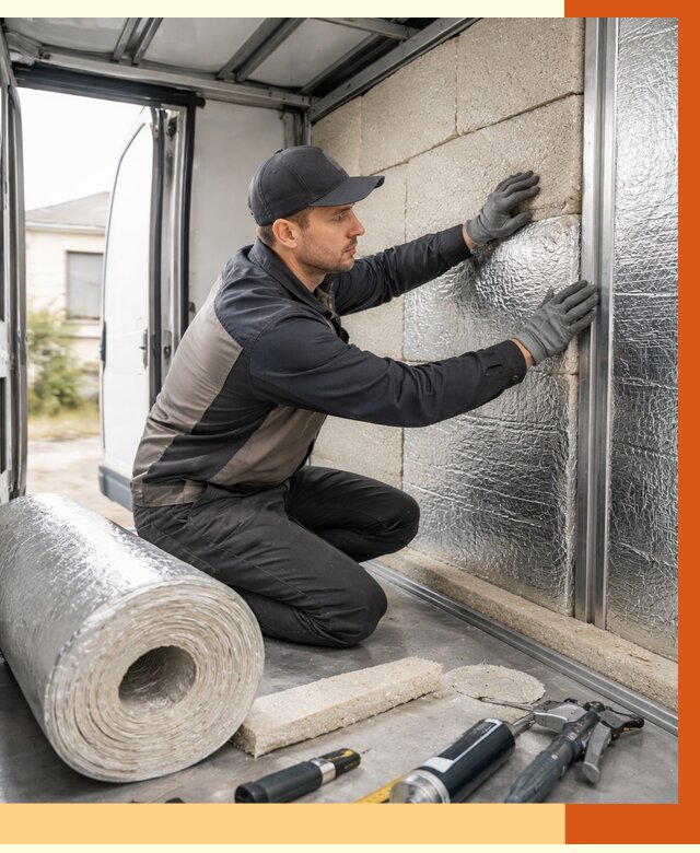 Утепление фургона рефрижератора в Комсомольске-на-Амуре от 12755 руб./м² под ключ | ТепломастерКмс