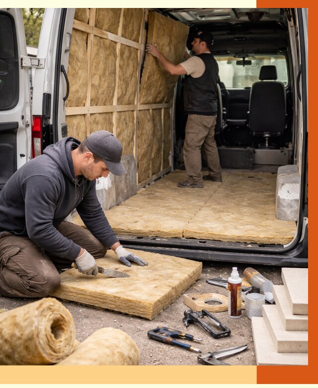 Утепление кемпера в Комсомольске-на-Амуре под ключ от 12245 руб. — профессионально | ТепломастерКмс