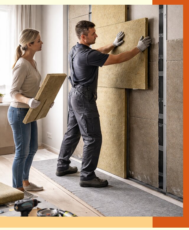 Профессиональная шумоизоляция квартиры в Комсомольске-на-Амуре от 7653 руб. за м2 | ТепломастерКмс